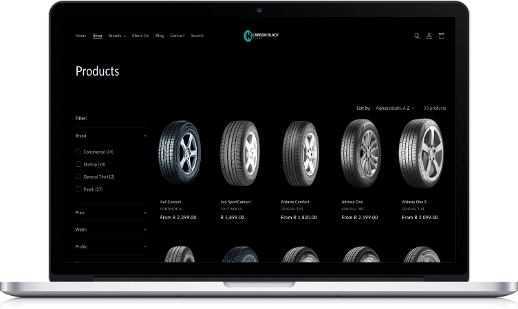 Carbon Black Tyres